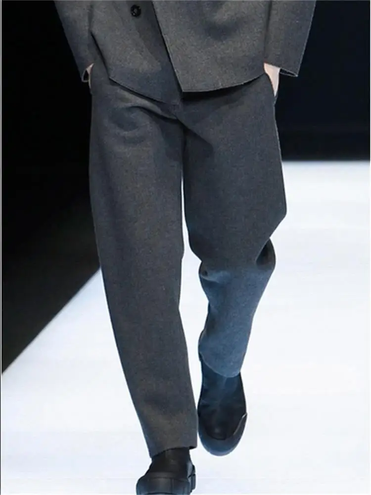 Men's Suit Straight Leg Pants Spring And Autumn New Business Gentleman British Casual Large Size Trousers For Work - AliExpress Pants