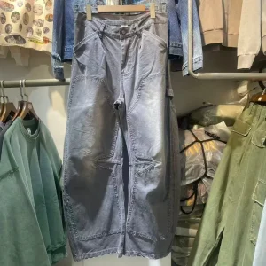 Retro Waed American Trendy Brand Woout Pants High Waist Loose Fit Cotton Casual Trousers Double Knee Rivet Decorated 3D T... - AliExpress Pants