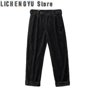 Autumn New American Retro Heavyweight Corduroy Tooling Pants Men's Pure Cotton Washed Old Loose Straight Casual Daddy Trousers - AliExpress Pants