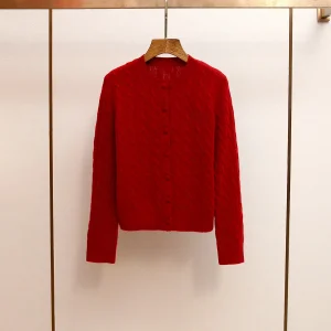 MaSande High-End Women's Knitted round Ne Single Button Twist Flower Autumn Winter New Sle Versatile Small Fraance Sle - AliExpress Sweaters&Jumpers