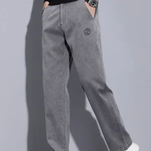 Comfortable Straight Leg Men's Pants Autumn Spring New Sle Ry Wide Leg Casual Trousers Faionable All-Match Korean Sle - AliExpress Pants