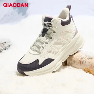 QIAODAN Woman Running Shoes Lightweight Winter Casual Cotton Shoes Non-slip Waterproof Walking Lace-up Sneakers QXB022244232B - AliExpress Sneakers