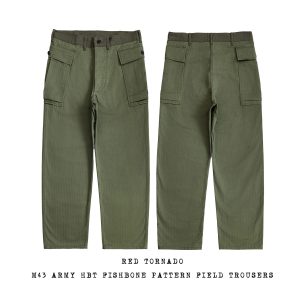 Red Tornado Army M-43 HBT Utility Pants 1940s Vintage Herringbone Twill Fatigue Cargo Trousers M-1943 - AliExpress Pants