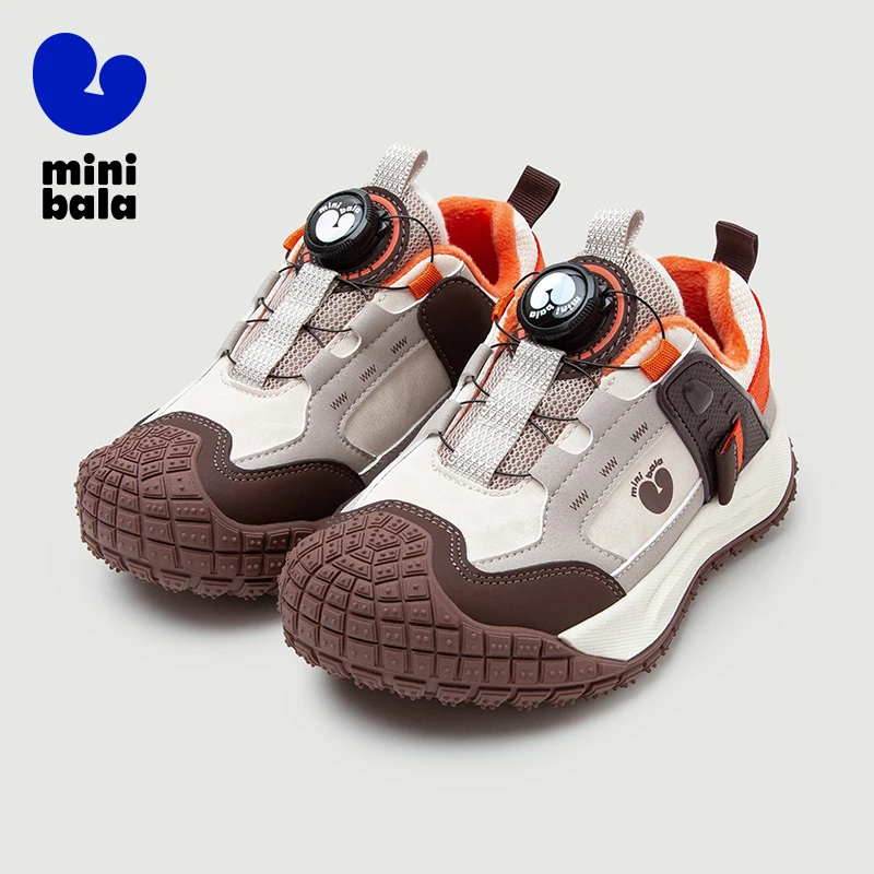 Mini Bala Sports Shoes Boys and Girls 2025 Winter New Warm Fleece Non-Slip Rubber Sole Baby Shoes No Laces - AliExpress Children's Shoes