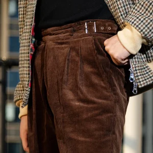PT Clothing Men's Thick Coffee Corduroy Gurkha Loose Straight Pants GURKHA Casual Pants - AliExpress Pants