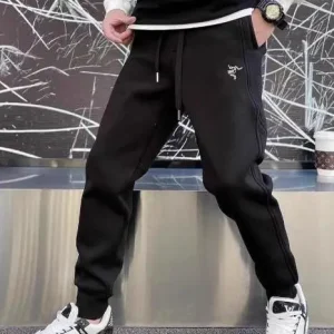 Faionable Embroidered Men's Casual Pants Elastic Harlan Sweatpants Autumn Winter Long Trousers Street Sle Youth Wear - AliExpress Pants