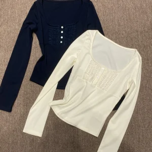 Women's Knitted Long Sve Top with Lace Trim Button Detail Inner Wear Gentle Sle Pure Color Square Collar Regular Fit - AliExpress Sweaters&Jumpers