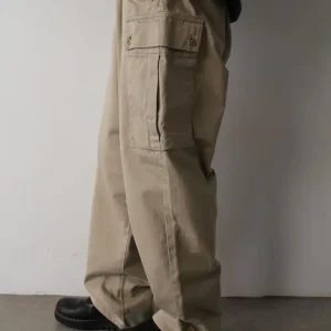 BOWWOW Vintage Military Style Loose Fit Men's Work Cargo Pants Large Pockets Youthful Casual Trousers All Seasons Khaki - AliExpress Pants