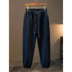 Men's Casual Trousers Autumn Winter New Sle Loose Elastic Waist Sports Thi Long Pants Cuffed Loose Fit Comfortable Sweatp... - AliExpress Pants