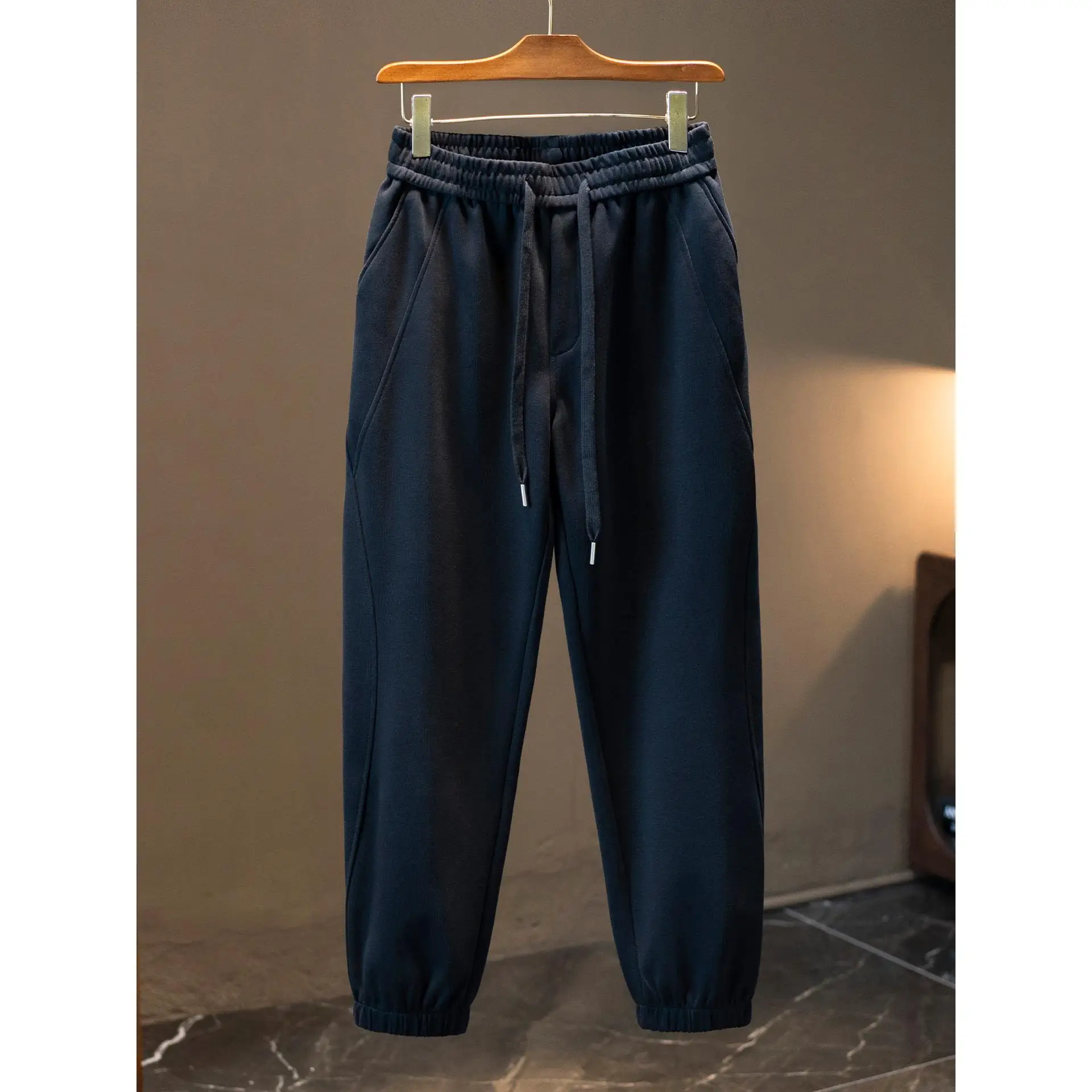 Men's Casual Trousers Autumn Winter New Sle Loose Elastic Waist Sports Thi Long Pants Cuffed Loose Fit Comfortable Sweatp... - AliExpress Pants