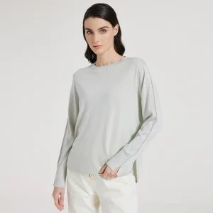 BC1025 High Quality Luxury Women's Round Neck Long Sleeve Knitted Sweater Spring 30% Silk 70% Wool Sweater - AliExpress Sweaters&Jumpers