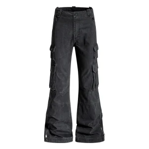 GXFortune American Sle Heavy Du Multi-ket Work Pants Straight Leg Casual Bell Bot Long Trousers for Men And Women - AliExpress Pants