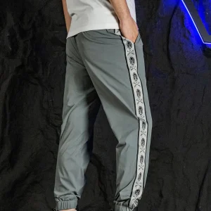 Original Design Skull Head Iron Armor Embroidered Cuffed Sweatpants Men's Casual Sports Long Trousers Vintage American Sle - AliExpress Pants