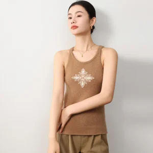 Bla Knitted Floral Embroidery Vest Women's round Ne Svel Sweater Soft Versatile Base irt Winter Collection 2025 - AliExpress Sweaters&Jumpers