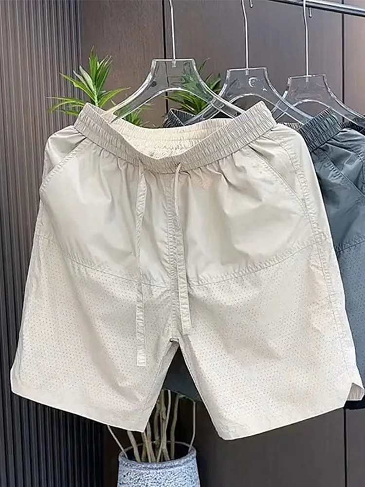 Ice Silk Casual orts Men's Summer Thin Faion Loose Breathable Qui Dry Sports Mid-Pants Simple Match Five-Quarter Pants - AliExpress Pants
