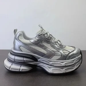 Women Thick Bottom Jogging Sneakers Spliced Mesh Breathable Spring Summer Female Sport Shoes Lace Up Platform Running Trainers - AliExpress Sneakers
