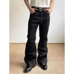 Vintage Men's Bla Baggy Y2K Harajuku Denim Jeans Straight Leg Eighteen Pants Youth Faion Tourist Wear - AliExpress Pants