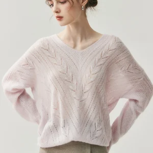 Women's Loose Fit V-Ne Camere Sweater Hollow out Knitted Long Sve Faionable Slimming Top Le Pattern Casual Sle - AliExpress Sweaters&Jumpers