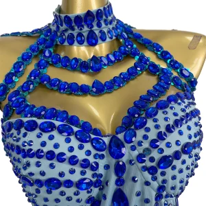Sparkly Rhinestone Blue Bodysuits Women Club Night Stage Dance Performance Wear Celebrity Birthday Party Show Costume Xiaolan - AliExpress Jumpsuits&Rompers