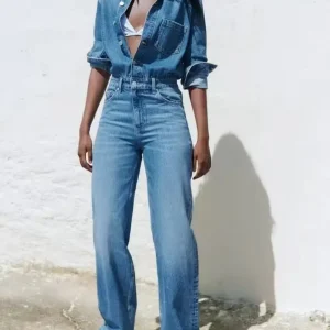 Spring New Women's Low Waist Denim Rer Casual Straight Leg Jeans ort 00% Cotton Ladies Faion Spring Collection - AliExpress Jumpsuits&Rompers