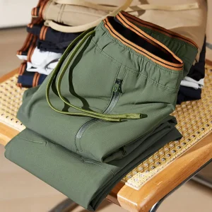 High-end Autumn Pocket Zipper Windproof Waterproof Sport Pants Men's Straight Outdoor Quick-Drying Shock Pants Casual Sleeping P - AliExpress Pants