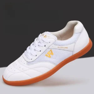 Leather Kung Fu Shoes for Tai Chi Wushu Martial Arts Training Lightweight Non Slip Sole Men Women Traditional Practice Footwear - AliExpress Sneakers