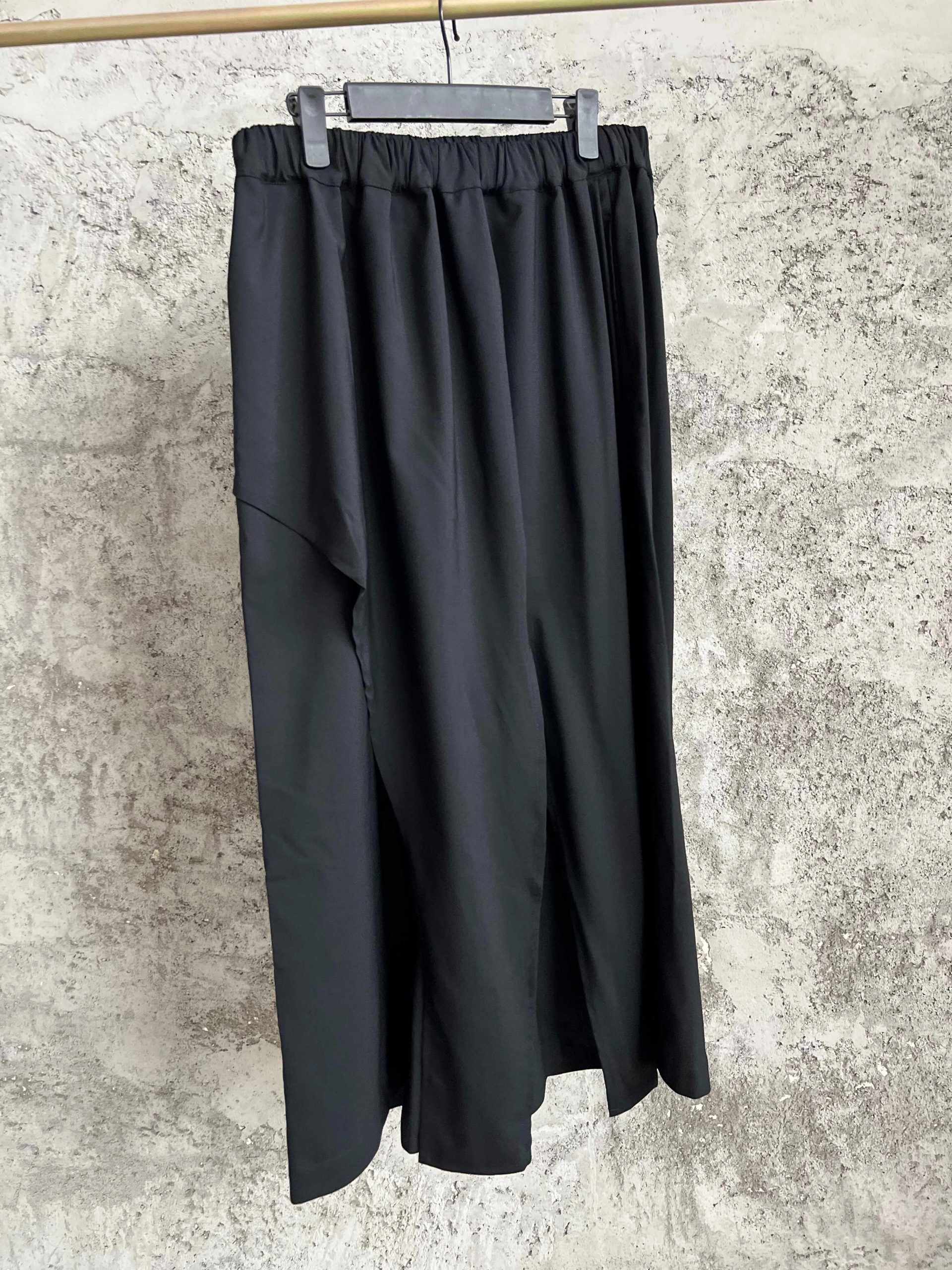 TOP-YAMAMOTO original Design sense multi-piece fabric drawstring waist skirt, casual wool irregular long pants for men - AliExpress Pants