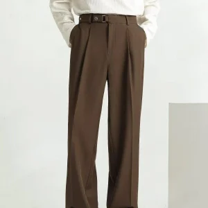 Men's High Waist Straight Leg Pants Casual Wide Leg Loose Fit Autumn Winter New Sle Luxury Lightweight Busin Casual Trou... - AliExpress Pants