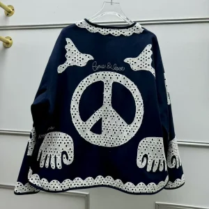 Retro Embroidered Patchwork Long Sve Casual Top Women's Jaet Faionable Versatile Autumn Winter New Arrival Cotton Blend - AliExpress Sweaters&Jumpers