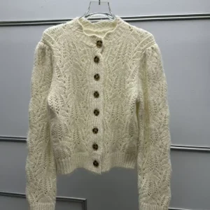 Handmade Knitted Hollow out Petal  round Ne Open Cardigan Women's Sweater Loose Sle Autumn Winter New Arrival for Girls - AliExpress Sweaters&Jumpers
