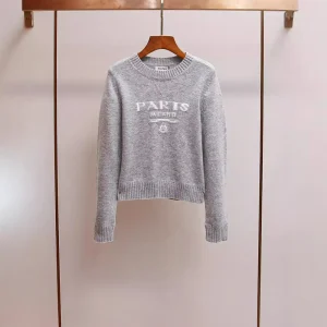 MaSande High-End Women's ort Knitwear Letter Collide Color Match All-Match Sle Autumn New Casual Faion Women's Top - AliExpress Sweaters&Jumpers