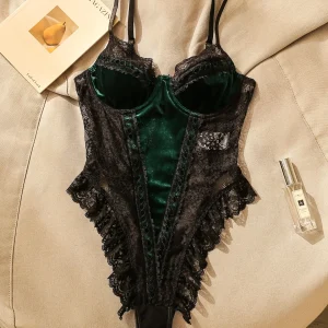 Sexy Velvet Lace Strap Onesie Women's Winter Inner High-End Feeling Base Design Sense Jumpsuit Commute Sle Low Waist orts - AliExpress Jumpsuits&Rompers