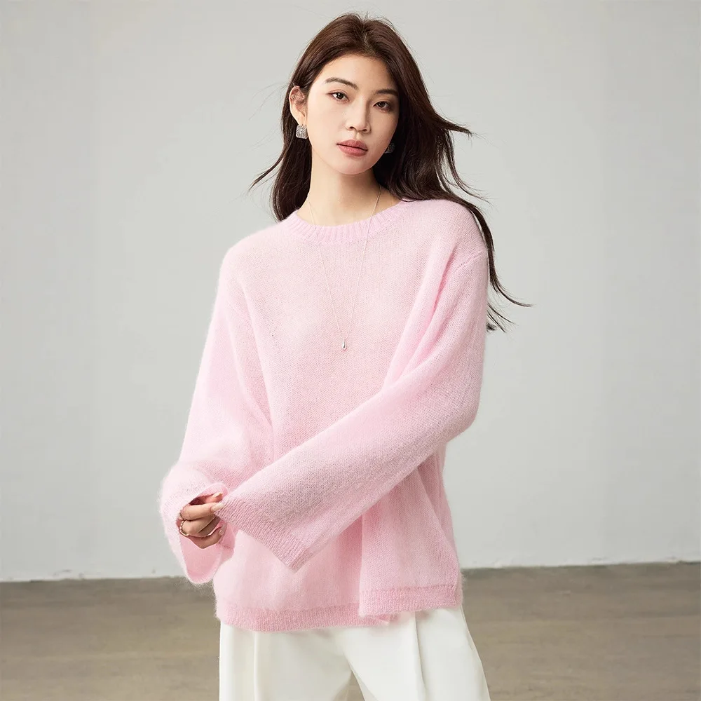Soft Touch Lazy Sle Women's Camere Sweater Pink Memory Faionable Knitted Top Lightweight Overhead Design by Tongxiang Fali - AliExpress Sweaters&Jumpers