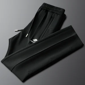Bla Spor Slim Fit Men's Casual Pants Elastic Waist Straight Leg Long Length Sweatpants Autumn Winter Sle - AliExpress Pants