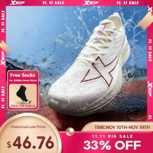 Xtep 2000km Men's Running Shoes 2025 Winter Water Proof Stronger Propulsive Force Cushion Shock Absorption Sneakers 875419110019 - AliExpress Sneakers