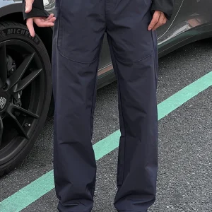 American Sle Casual Qui Dry Straight Leg Pants Men's Loose Fit Spor Long Trousers Spring Autumn Soft ell Lightweight - AliExpress Pants