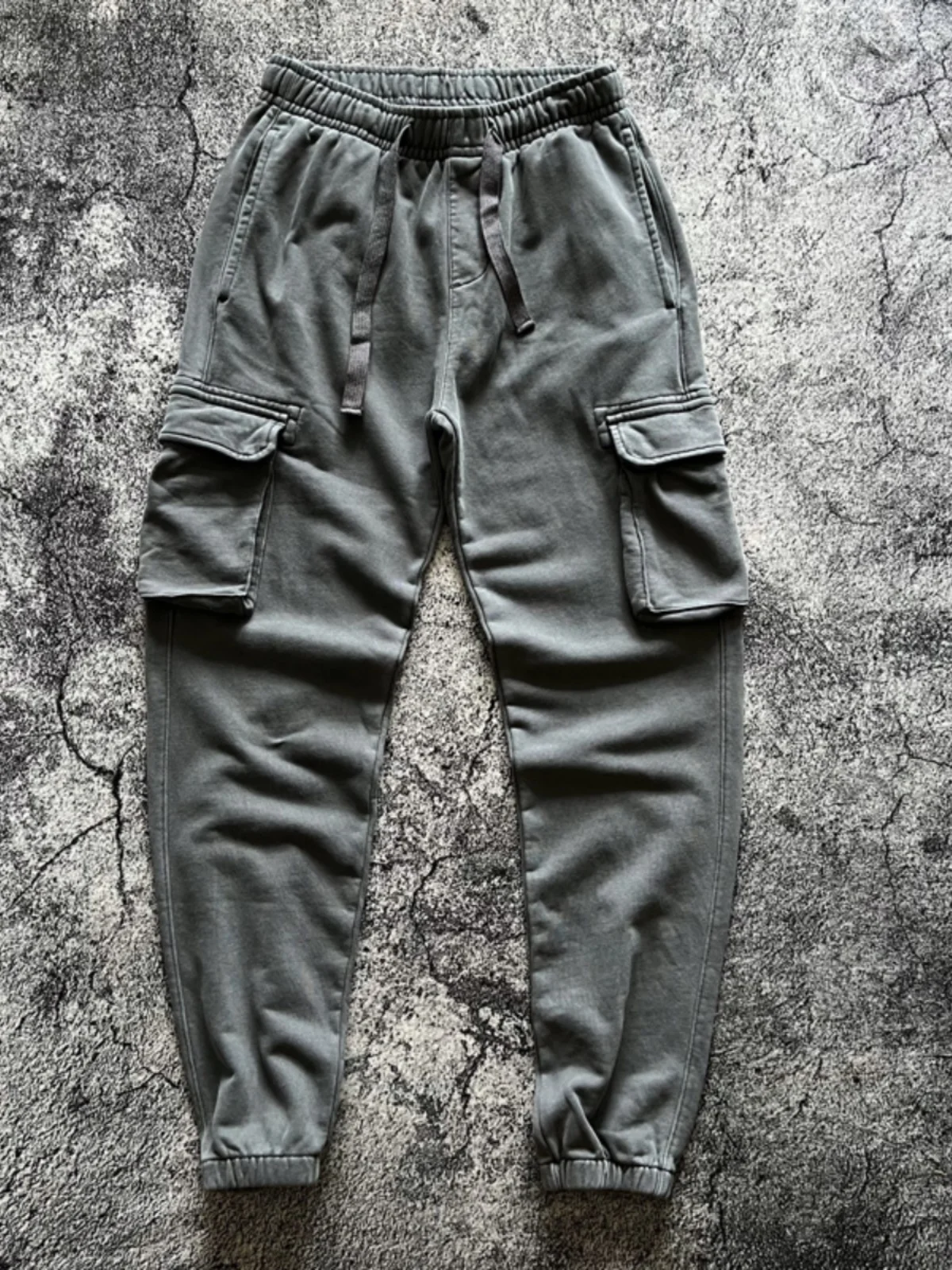 Retro American Work Pants with kets Waed Loose Dstring Men's Color Sweatpants Casual Comfortable Cotton Trousers - AliExpress Pants
