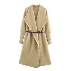 2026 Women Autumn Winter Long Knit Cardigan Coat Fashion With Belt Elegant Warm Outerwear - AliExpress Sweaters&Jumpers