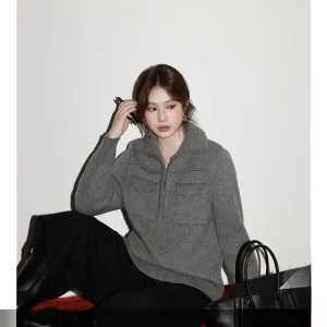 plus Size Knitted Sweater Coat Casual Sle High Collar Faionable for Plump Sister Winter New Arrival Workwear Jaet - AliExpress Sweaters&Jumpers