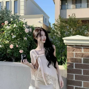 Sexy Lace Trim Knitted Top Irregular Hem Women's Fashion 2026 New Arrivals JustQin Brisi Aesthetic Short Sleeve Knitwear - AliExpress Sweaters&Jumpers