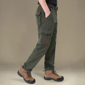 American Sle Workwear Pants Men's Spring Autumn Pure Cotton Loose Long Trousers Outdoor Multi-ket Casual Straight Leg Pants - AliExpress Pants