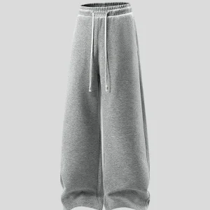 NANA Spring Soft Waed Men's Casual Pants Dra Wide Leg Knife Sweatpants Youth ey Sports Trousers American Sle Cotton - AliExpress Pants