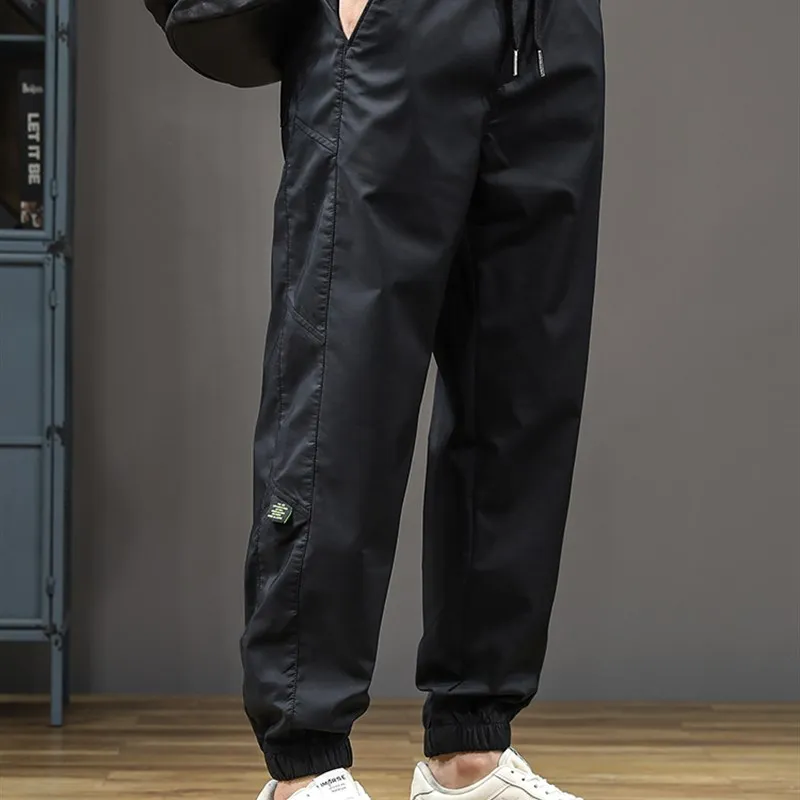 Men's Casual Harajuku Sle Trousers Qui Dry Workwear Loose Fit Large Size Sport Long Pants Autumn 2024 New Sle - AliExpress Pants