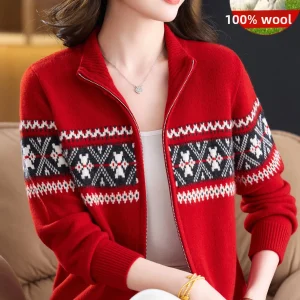 Spring Faion 00 Pure Wool Knitted Open Cardigan Women's Loose Casual Wear Lapel Sweater Outerwear Breathable Comfortable - AliExpress Sweaters&Jumpers
