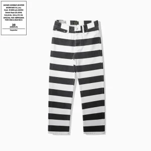 OKONKWO_16oz Heavy Striped Overalls Thick Canvas Motorcycle Pants Ami Khaki Knight Pants - AliExpress Pants
