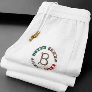 ey Sports Pants Men's Faion Spring Summer Thin Straight Leg Cuffed Sweatpants Versatile Casual Pants Busin Casual Sle - AliExpress Pants