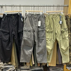 Retro Waed Plaid Cotton Work Trousers for Men with Multiple kets Casual y Sle Loose Fit Long Pants Autumn Wear - AliExpress Pants