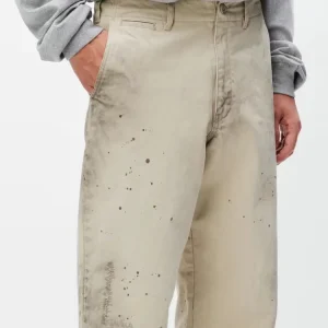 NEIGHBORHOOD 24SS heavy washed ink-splashed knife-cut damaged casual overalls - AliExpress Pants
