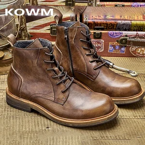 KOWM Outdoor Men Hiking Shoes Waterproof Tactical cow Leather Hunting Boots Camping Sneakers Ankle Women Trekking casual Shoes - AliExpress Sneakers