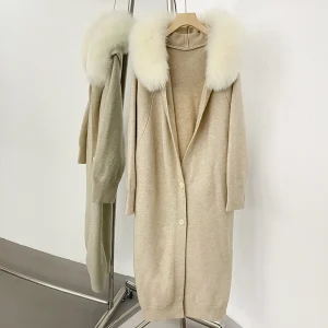 Knitwear Women Cropped Sweater Cardigan Hooded Spring Autumn Hot Sale Real Fur Knit Sweater Cardigan Fox Fur Fur Collar Ladies - AliExpress Sweaters&Jumpers
